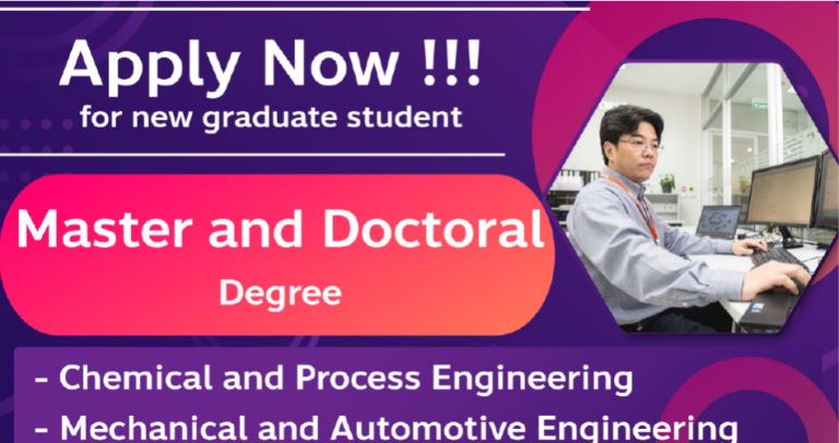 Apply Now!! for Master and Doctoral Degrees